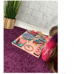 Дитячий дерев'яний бізіборд для дівчинки 30х40 см - image-1